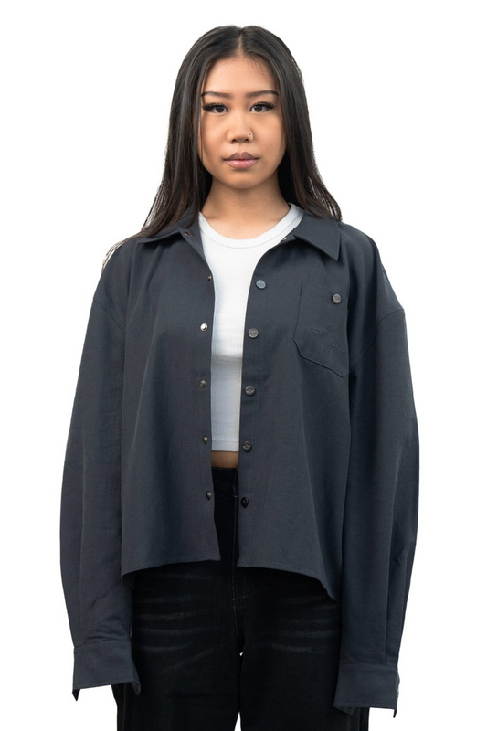 Button-Down Shirt "BLEU MARINE"